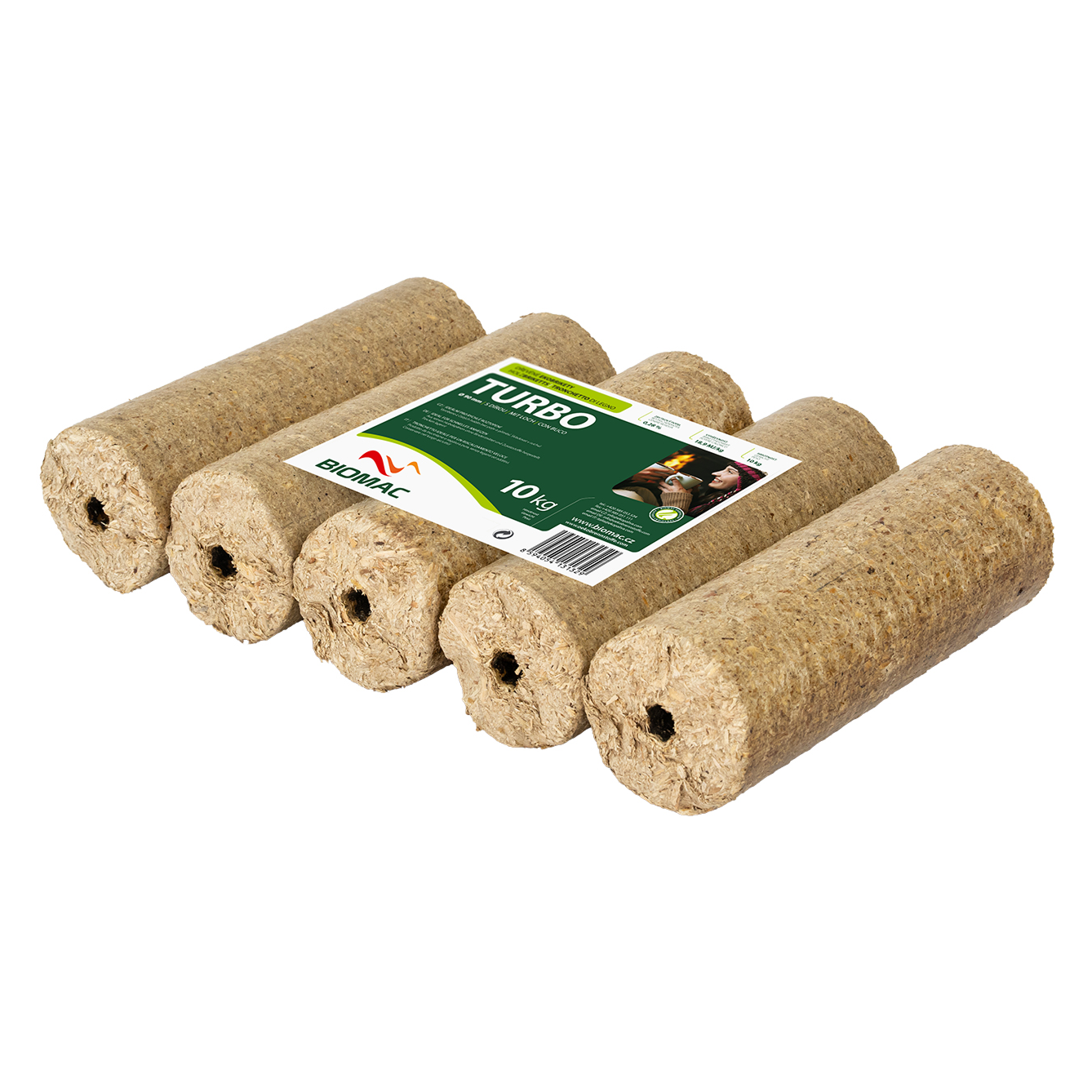 Holzbriketts rund mit Loch 1000kg - Image 2